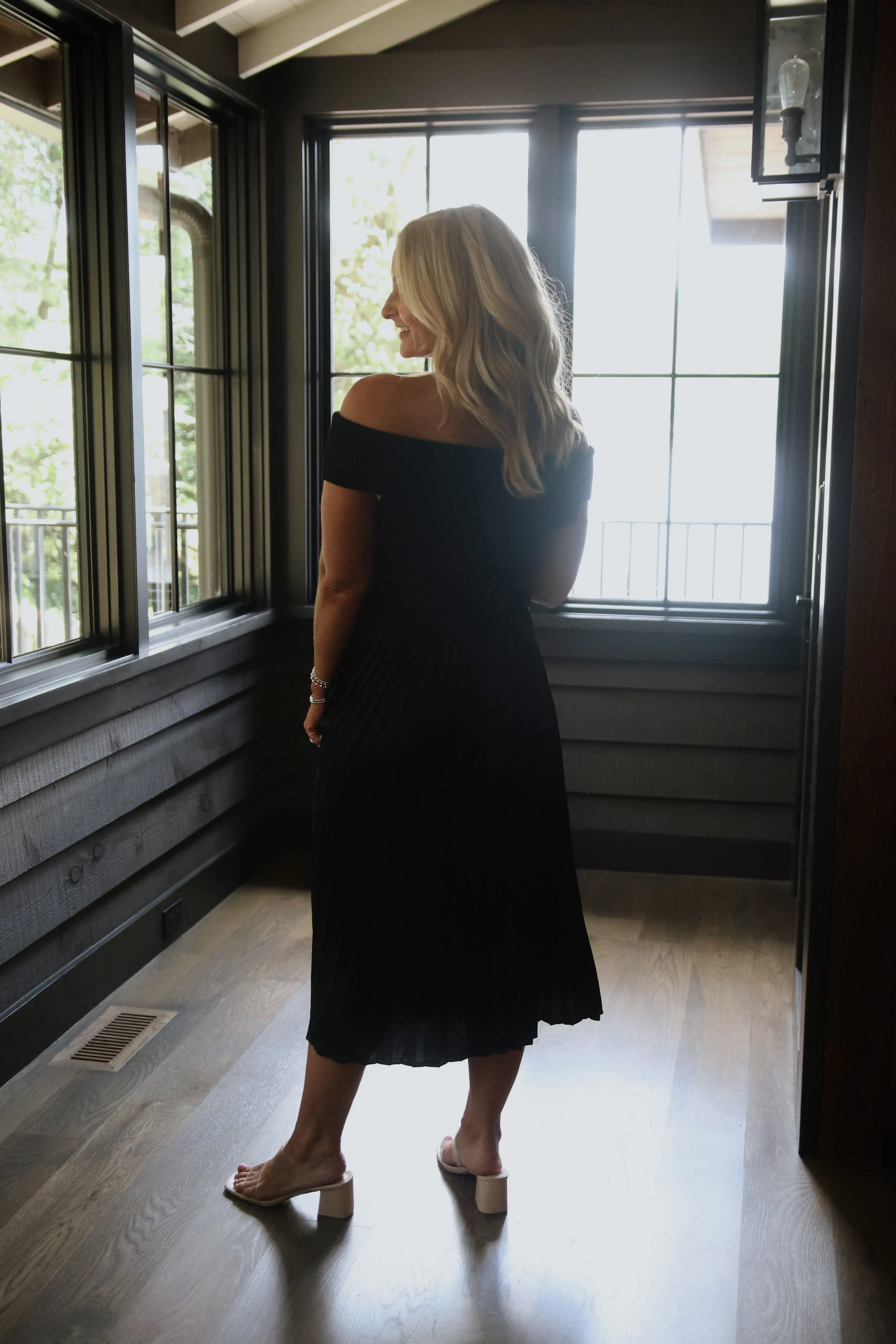 Lucia Off Shoulder Rib Dress