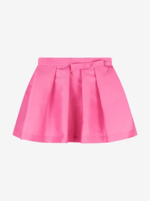 Mama Luma Girls Flared Classic Bow Skirt in Pink