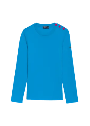 Marée authentic sailor jumper - slim fit, in wool (PAON POP/MAGENTA)