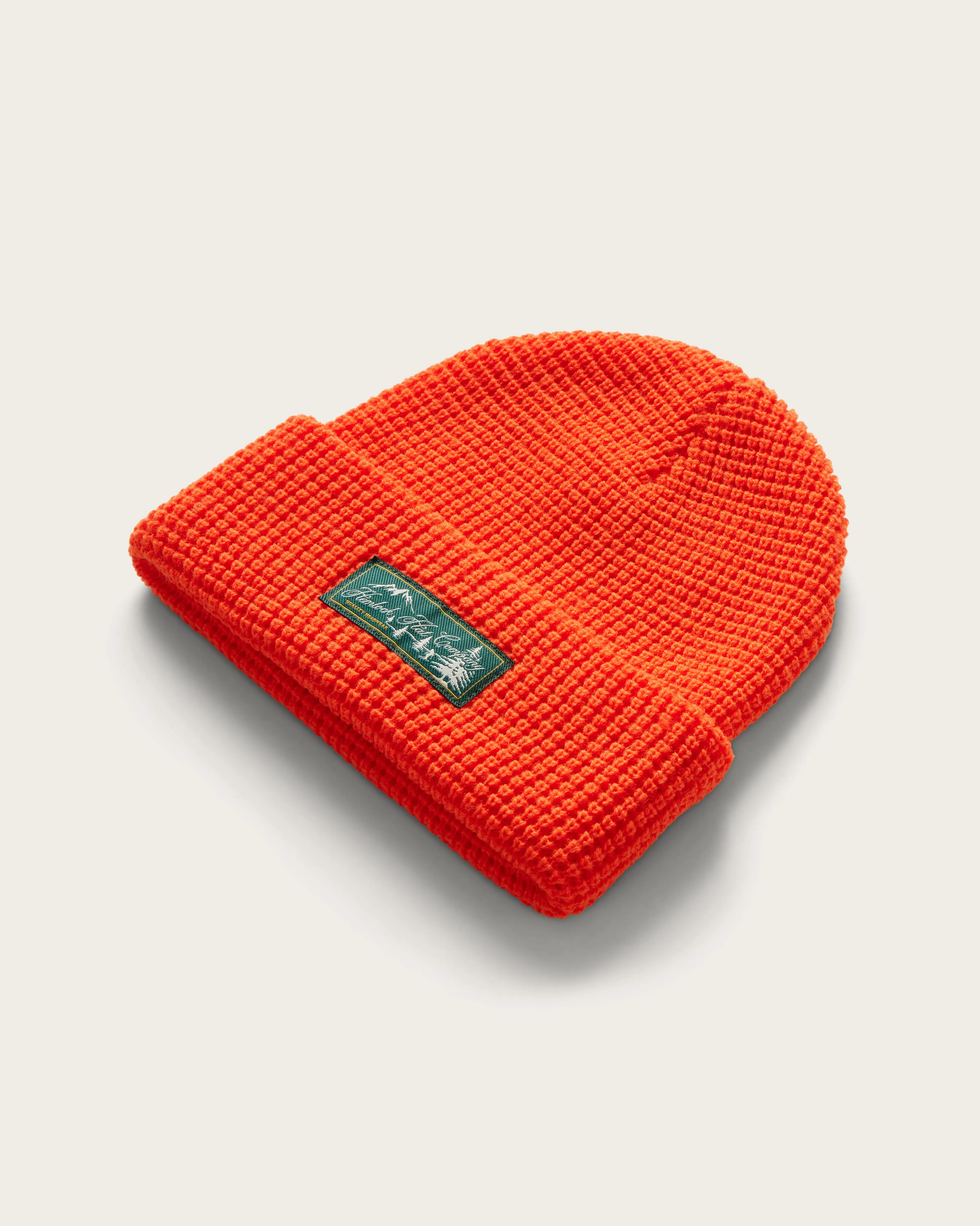 Meadows Waffle Beanie in Hunter Orange