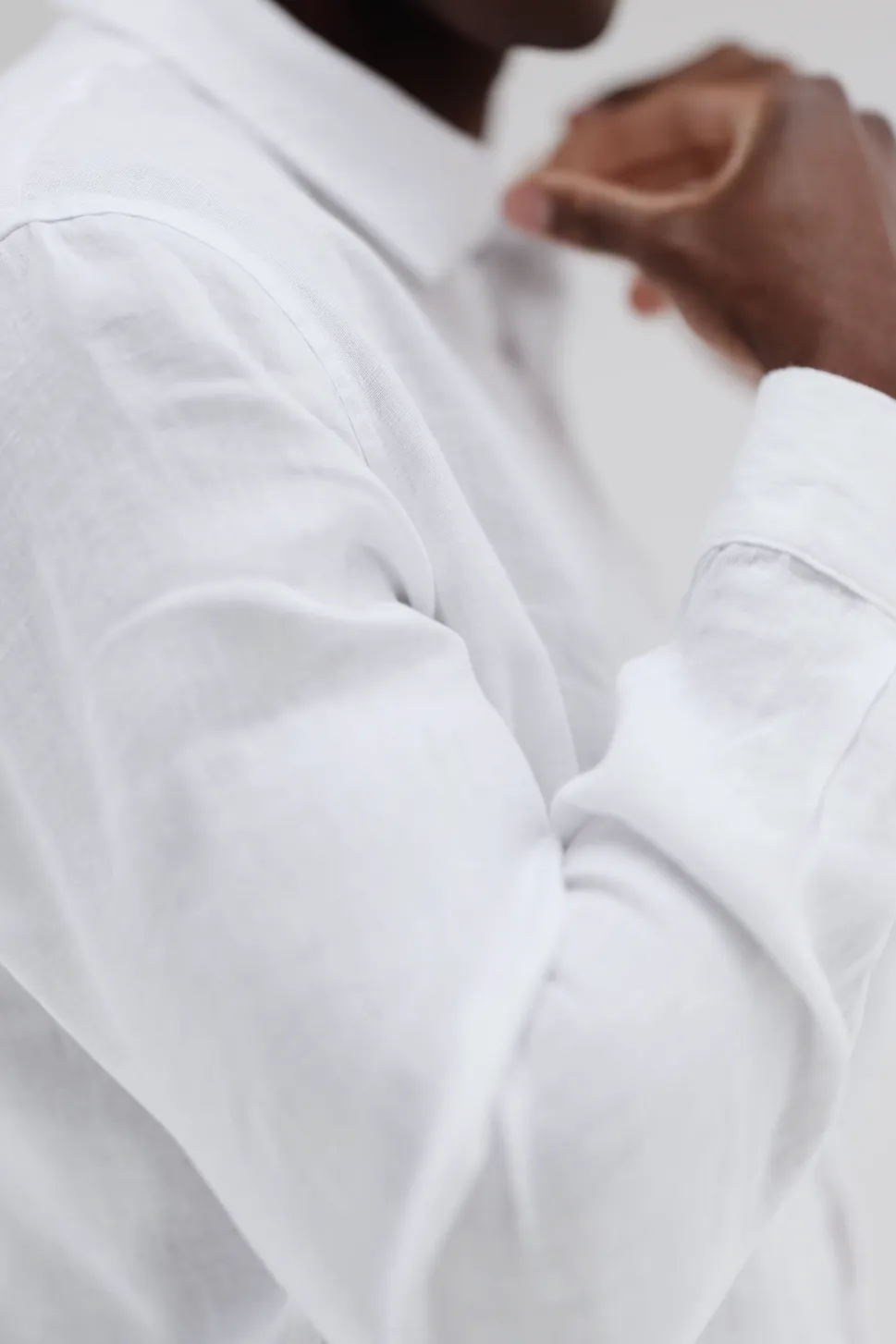 Mens Linen Shirt | White