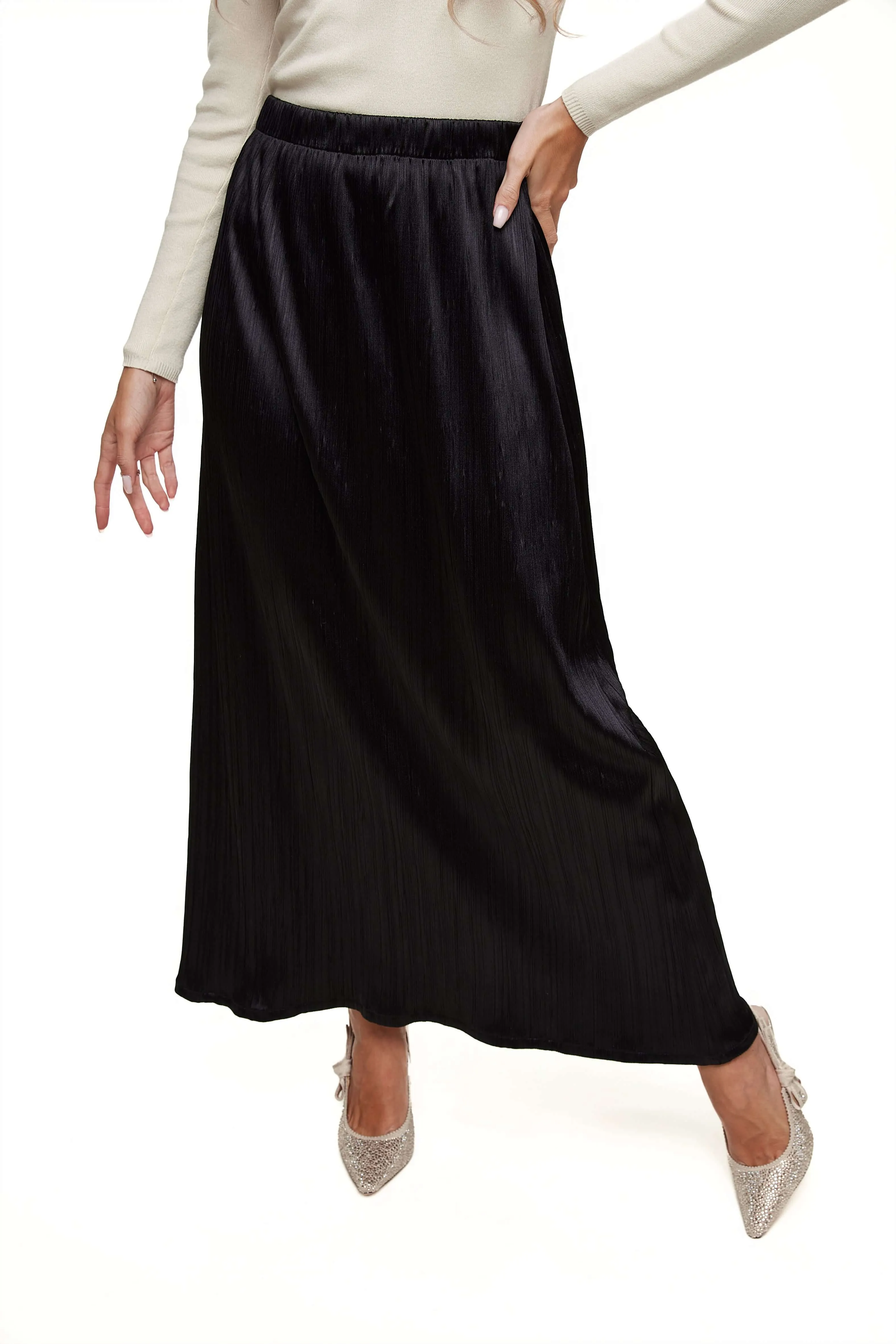 MICRO-PLEATED SKIRT