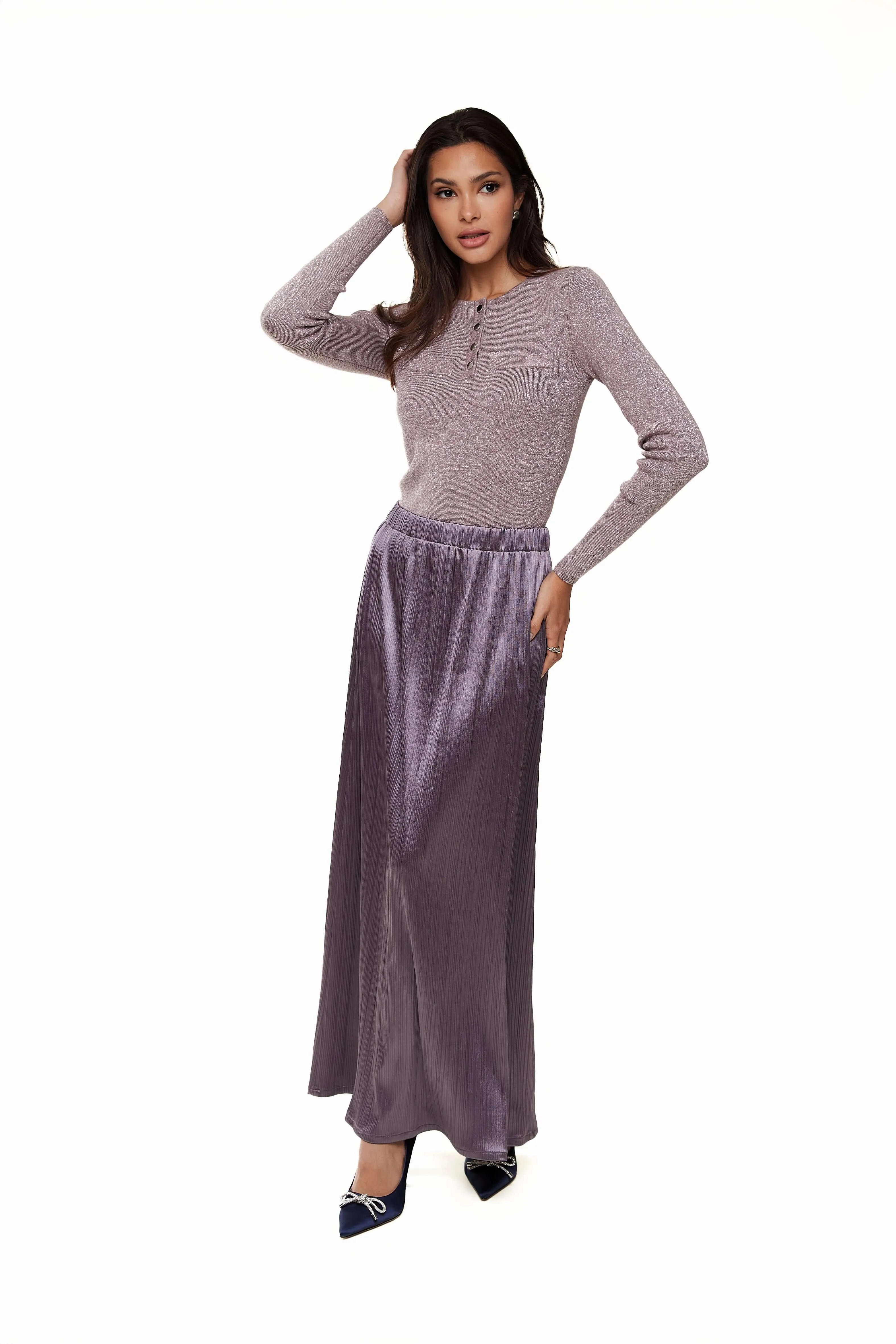 MICRO-PLEATED SKIRT