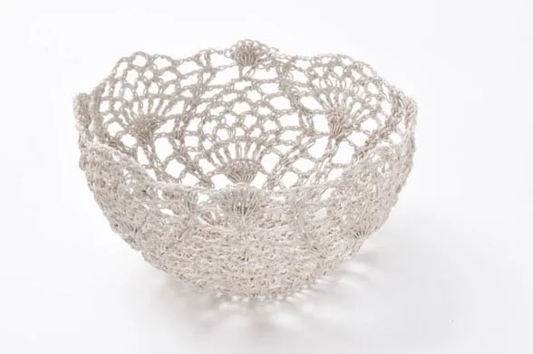 Moonbasket Small Peacock Lace Basket