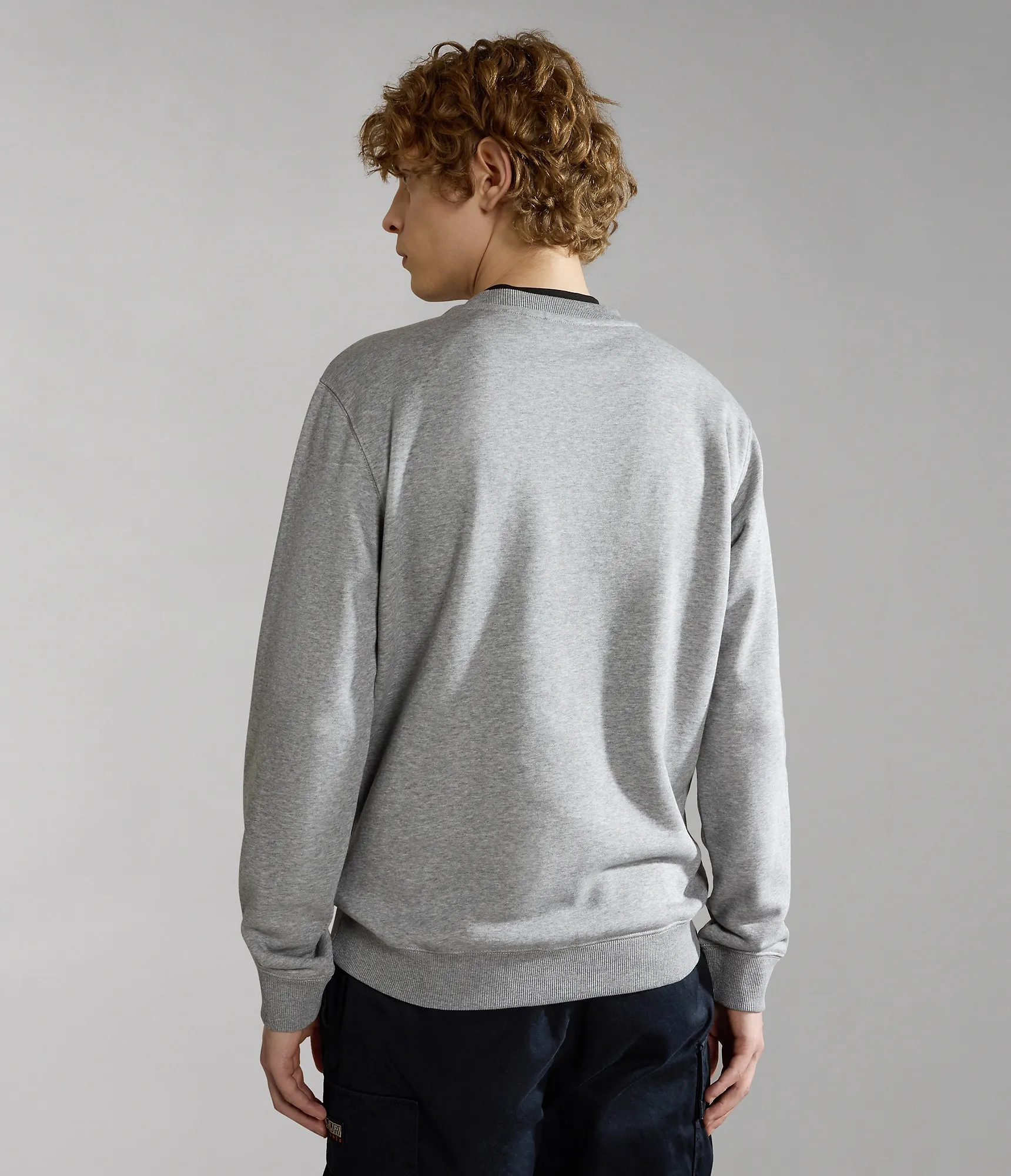 Napapijri Men&#x27;s Iaato Sweatshirt Medium Grey Melange | Buy Napapijri Men&#x27;s Iaato Sweatshirt Medium Grey Melange here | Outnorth