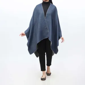 Navy Cape Shawl PW9807