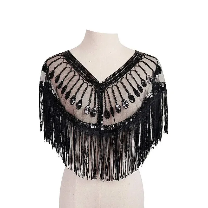 Nefer- the Egyptian Revival 1920s Inspired Sequined Caplet 5 Colors