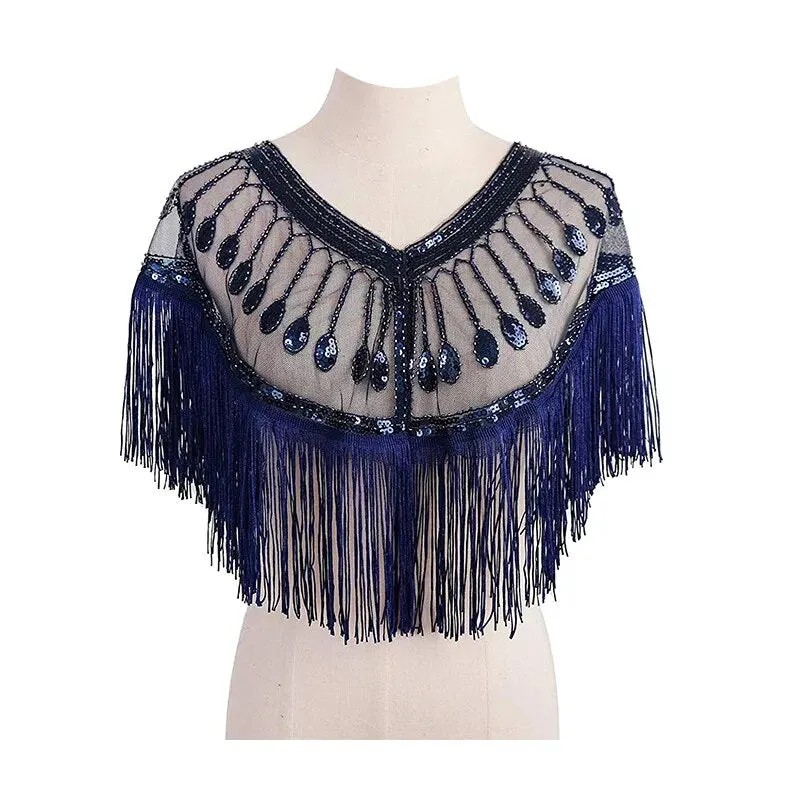 Nefer- the Egyptian Revival 1920s Inspired Sequined Caplet 5 Colors