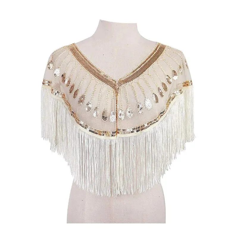 Nefer- the Egyptian Revival 1920s Inspired Sequined Caplet 5 Colors