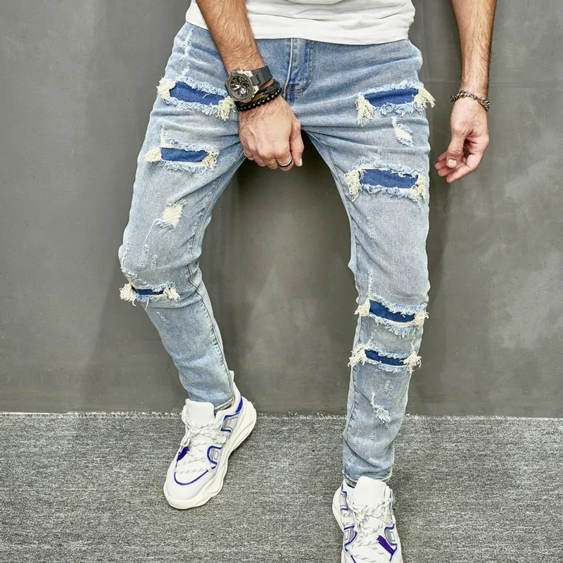 NEW Men's Distressed Skinny Jeans