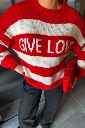 NOELLA Red Stripe Jumper