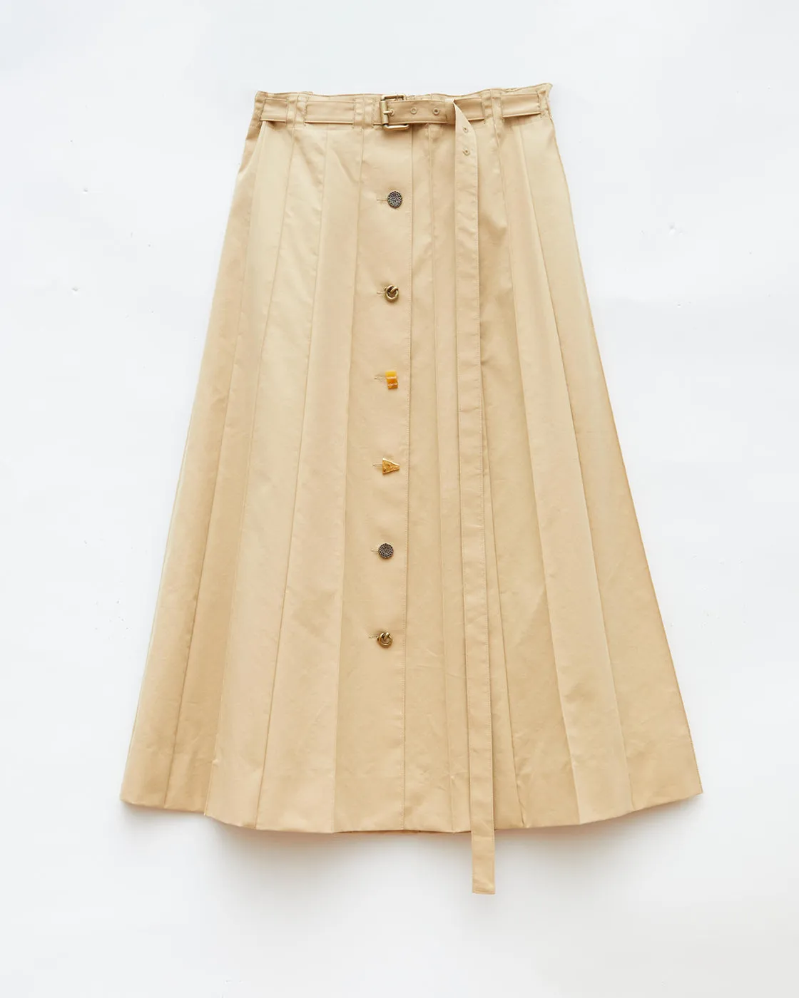 Noor Skirt Cotton Blend Tan