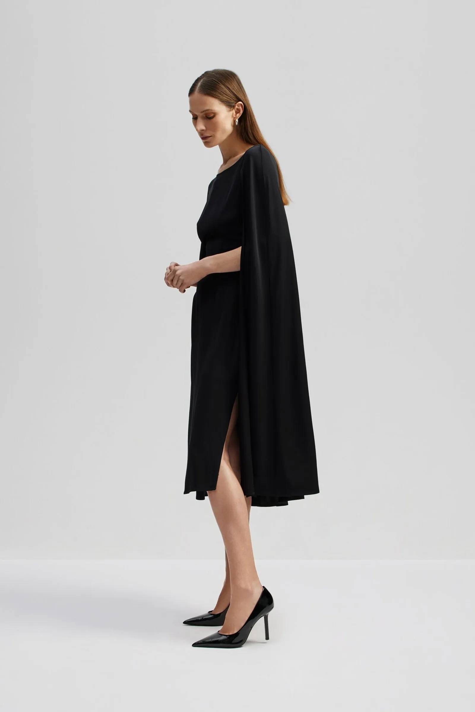 Norah Cape Midi Dress