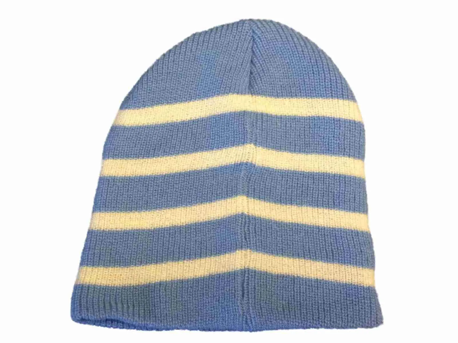 North Carolina Tar Heels TOW WOMENS Blue Striped Sparkle Skull Beanie Hat Cap