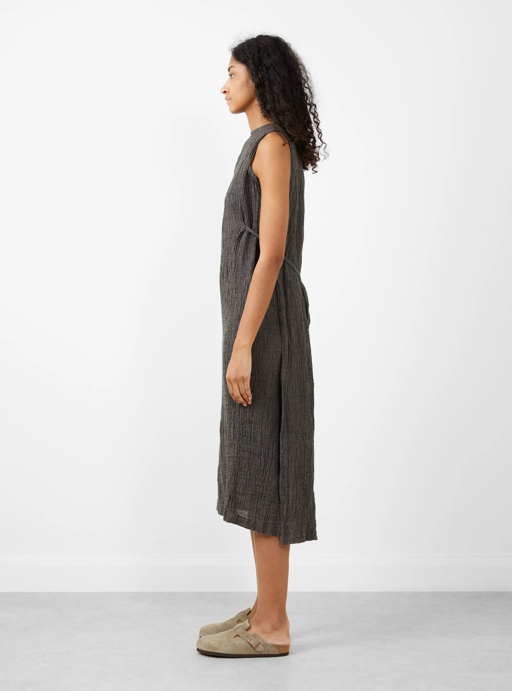 Obi Dress Grey Navy