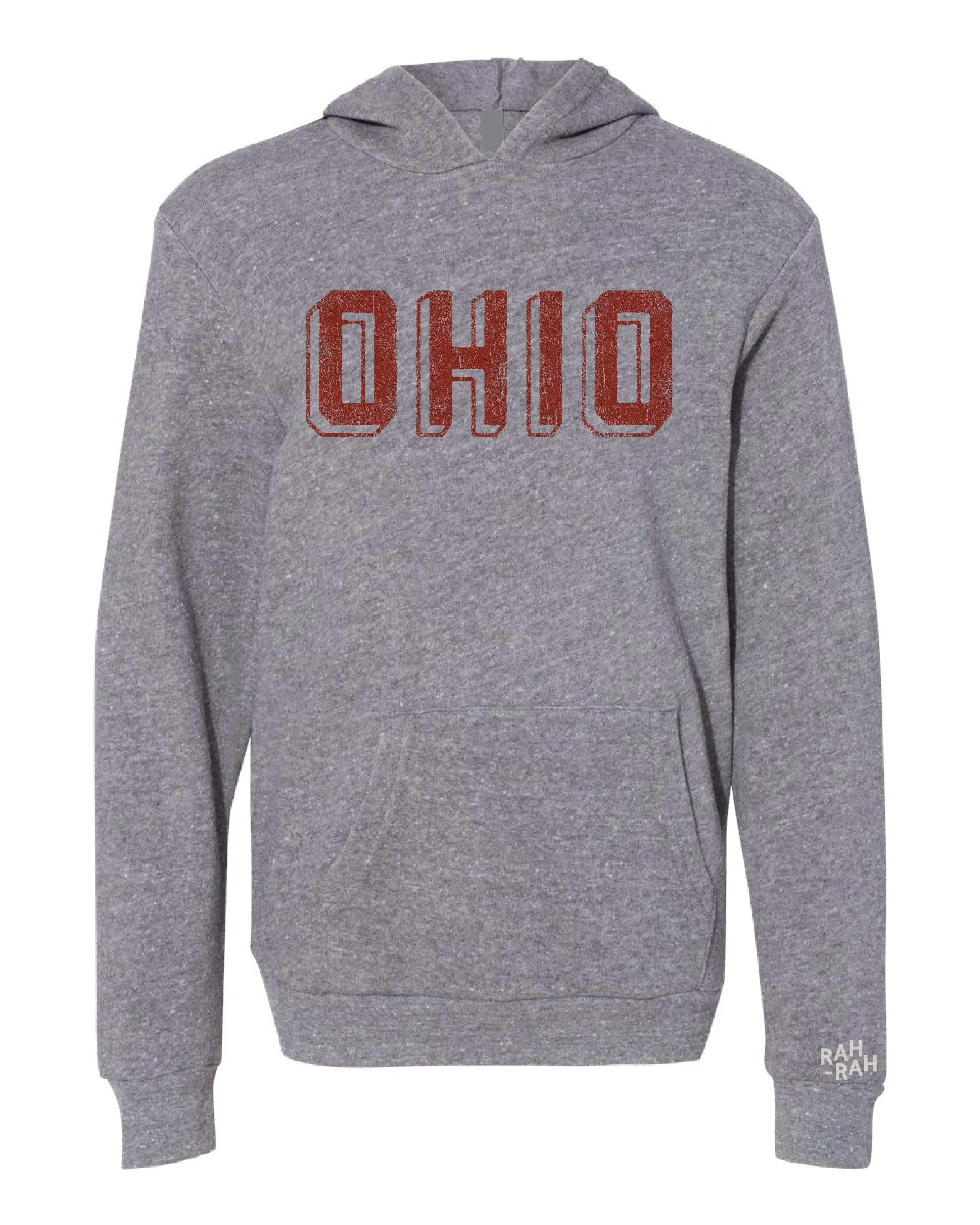 Ohio Block Grey Hoodie | Youth