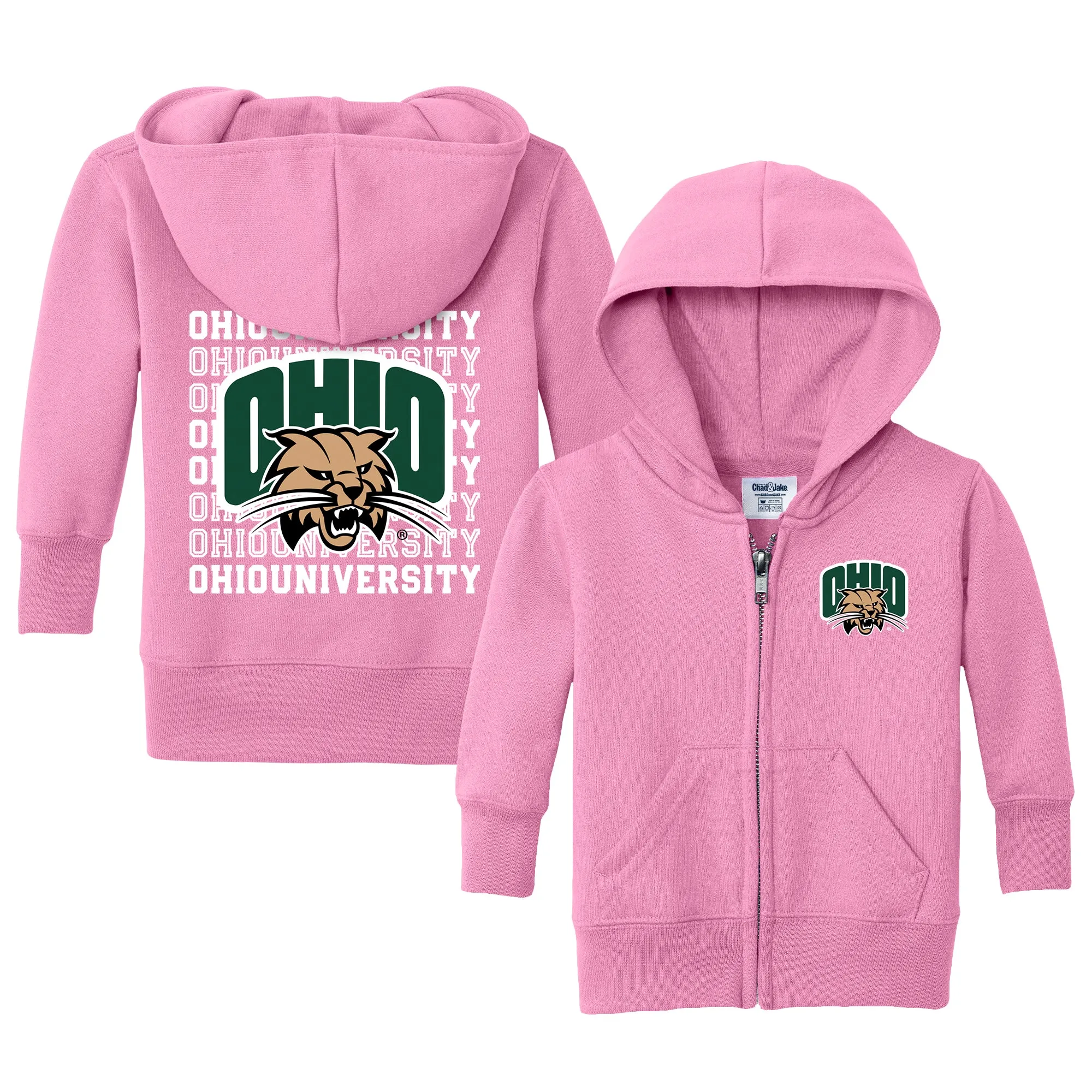 Ohio Bobcats Retro Infant Full-Zip Sweatshirt