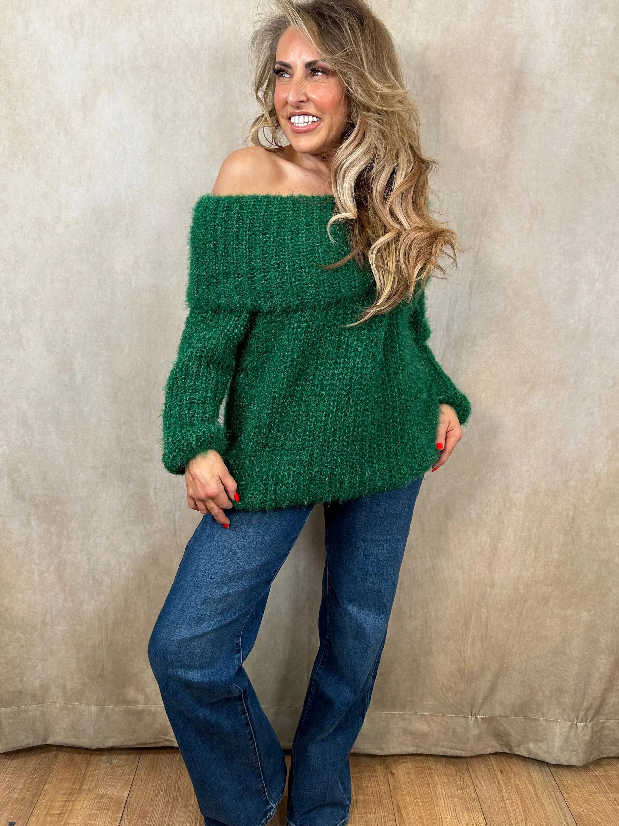 Olivia Off the Shoulder Jumper