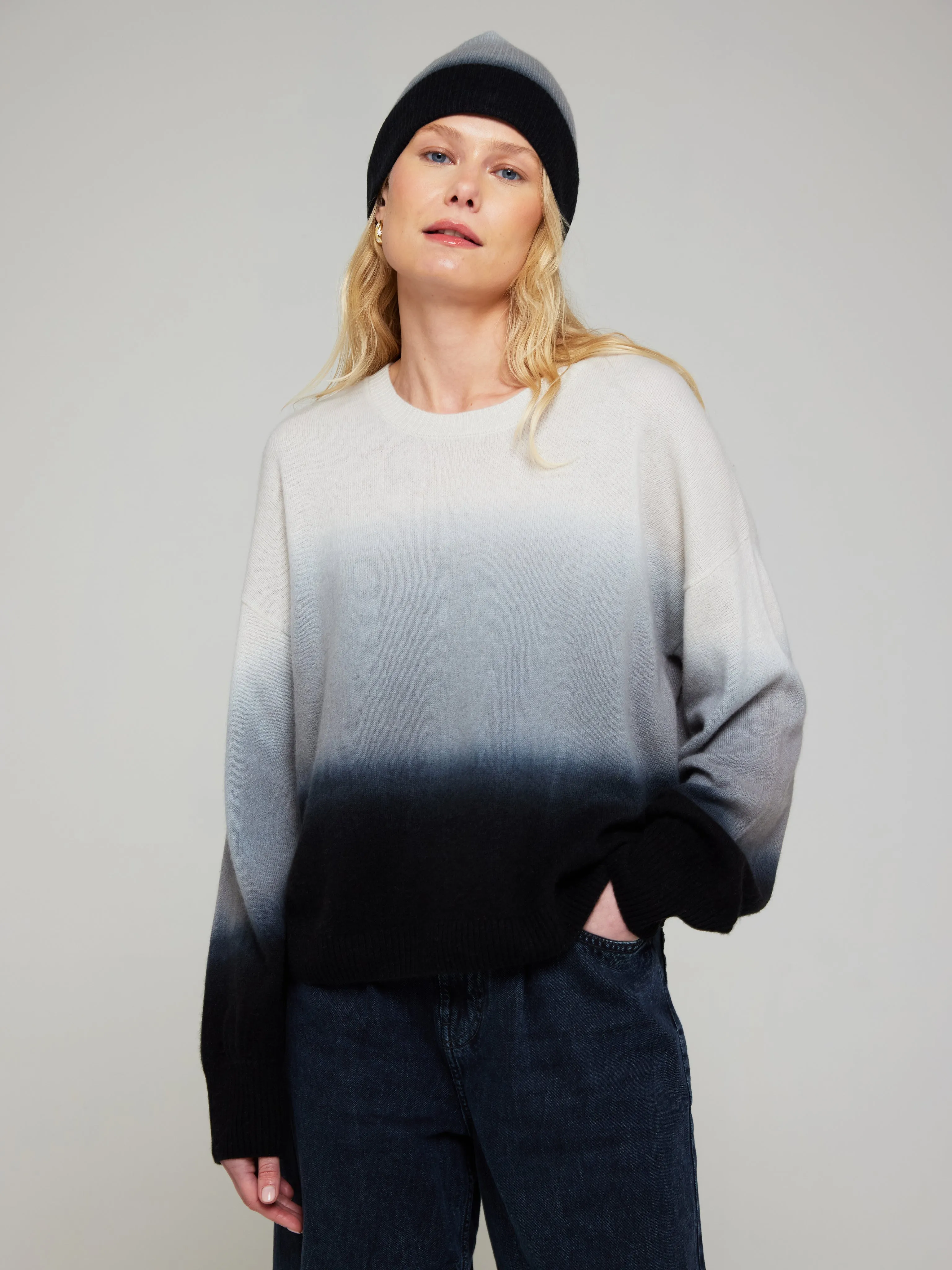 Olympia Ombre Cashmere Crew Neck