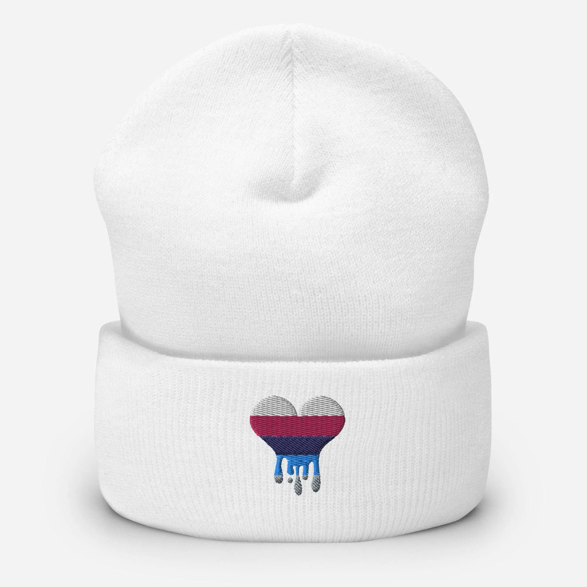 Omnisexual Melting Heart Cuffed Beanie