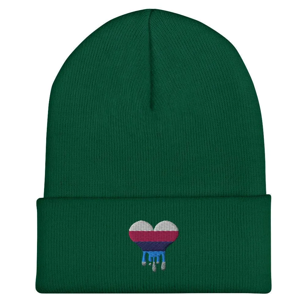 Omnisexual Melting Heart Cuffed Beanie