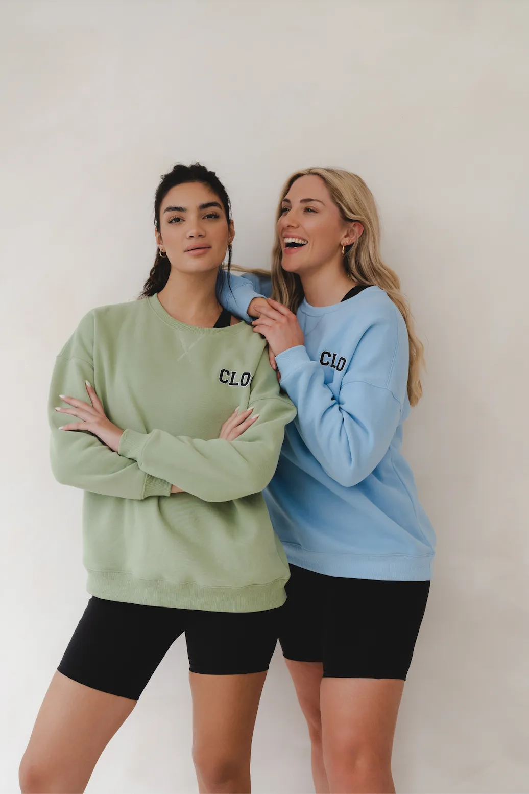 Oversized CLOO Sweatshirt - Sage Green