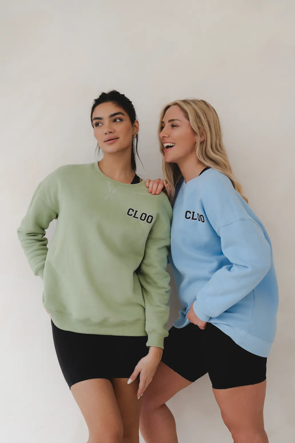 Oversized CLOO Sweatshirt - Sage Green