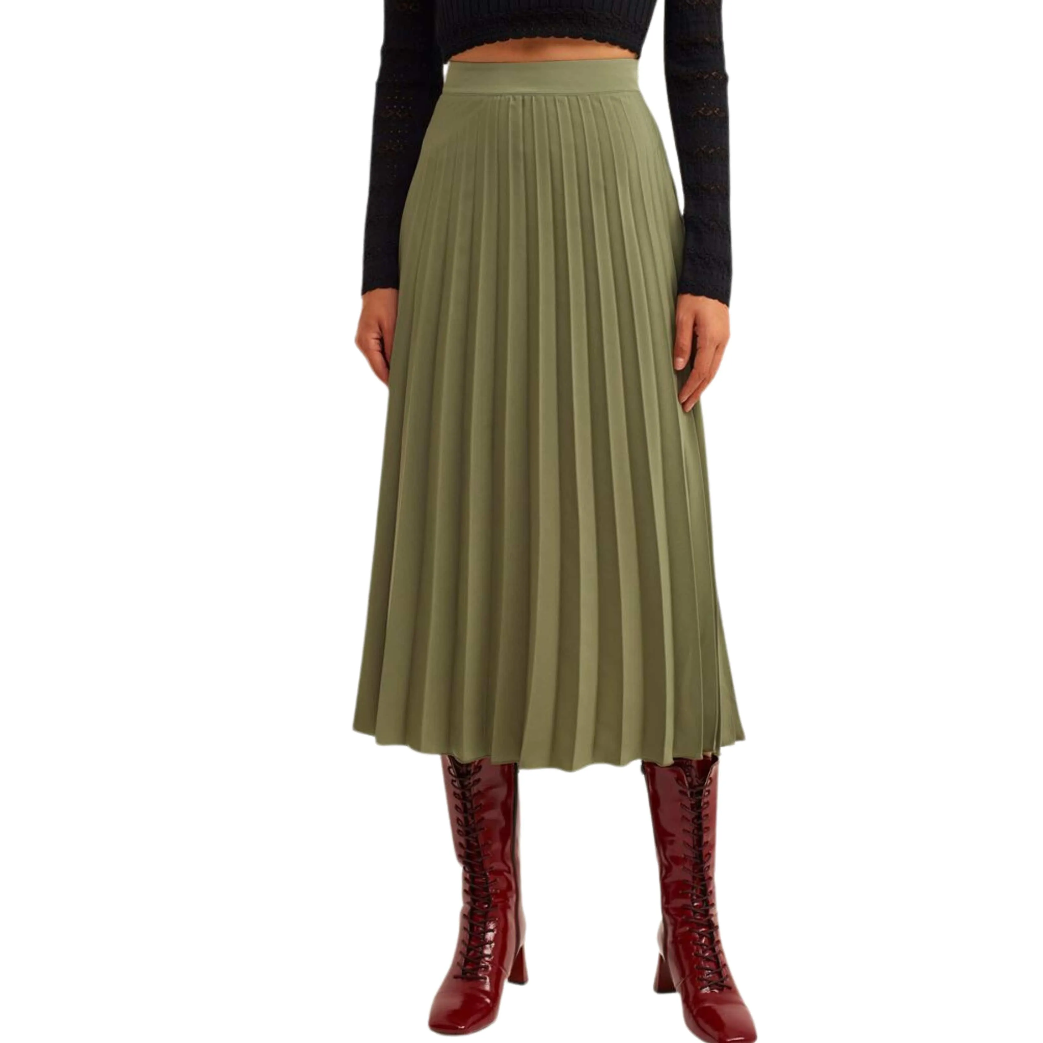 OXXO - Pleated Midi Skirt