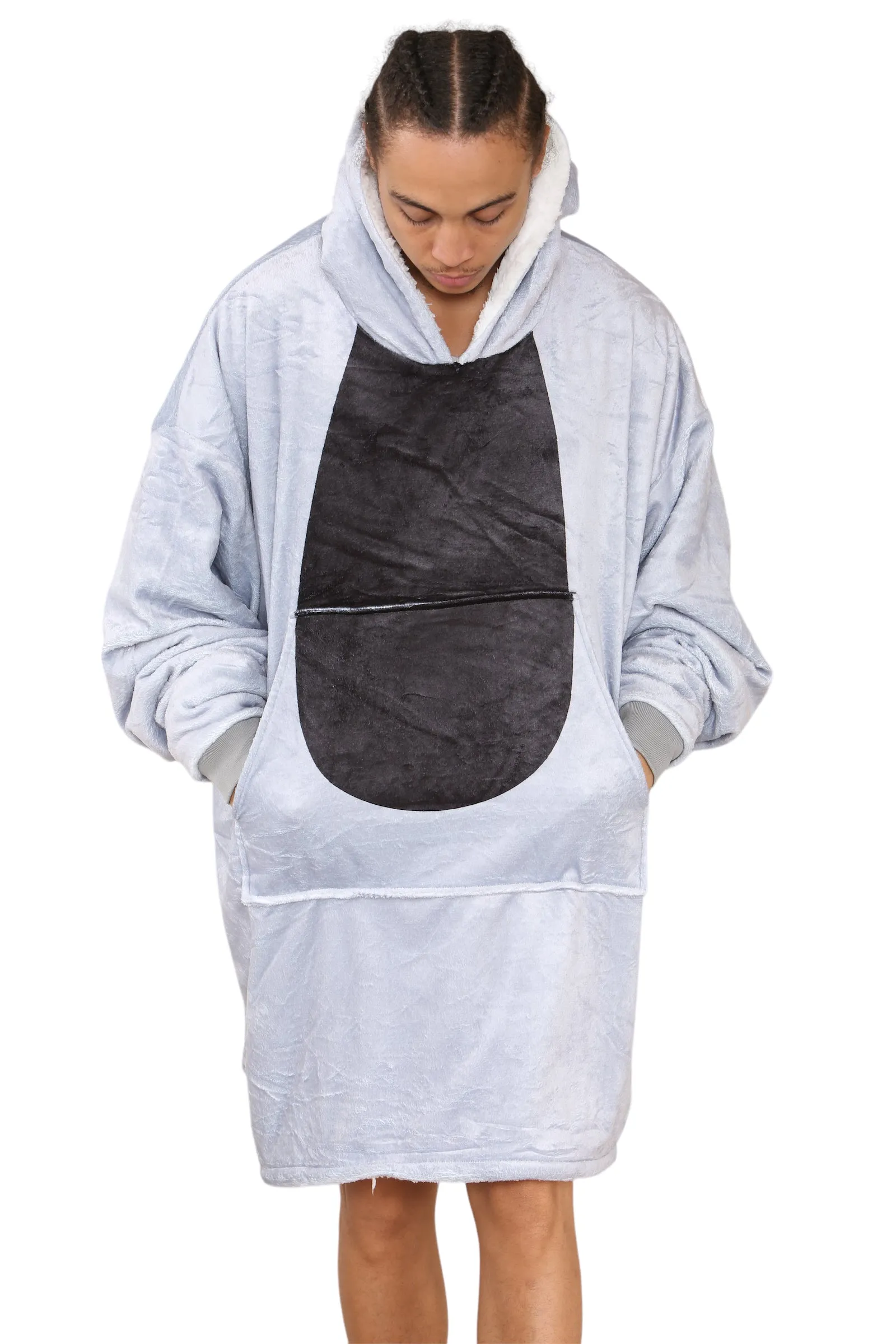 Panda Face Printed Hoodie