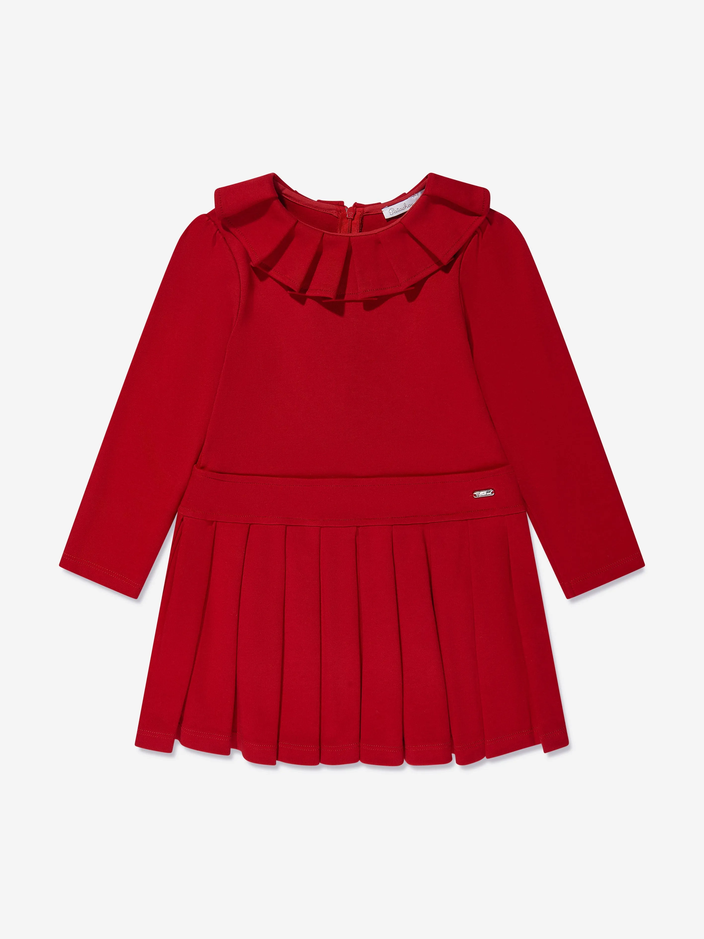 Patachou Girls Pleated Dress in Red