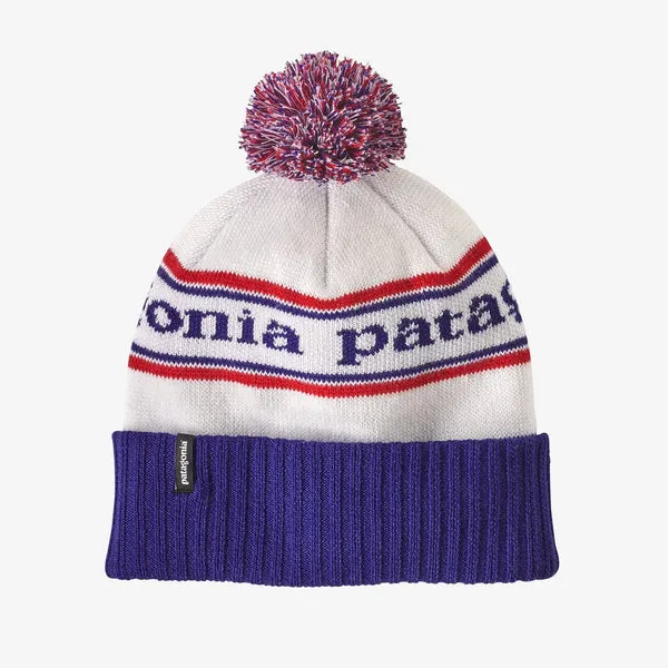 Patagonia Powder Town Beanie - Park Stripe / Viking Blue