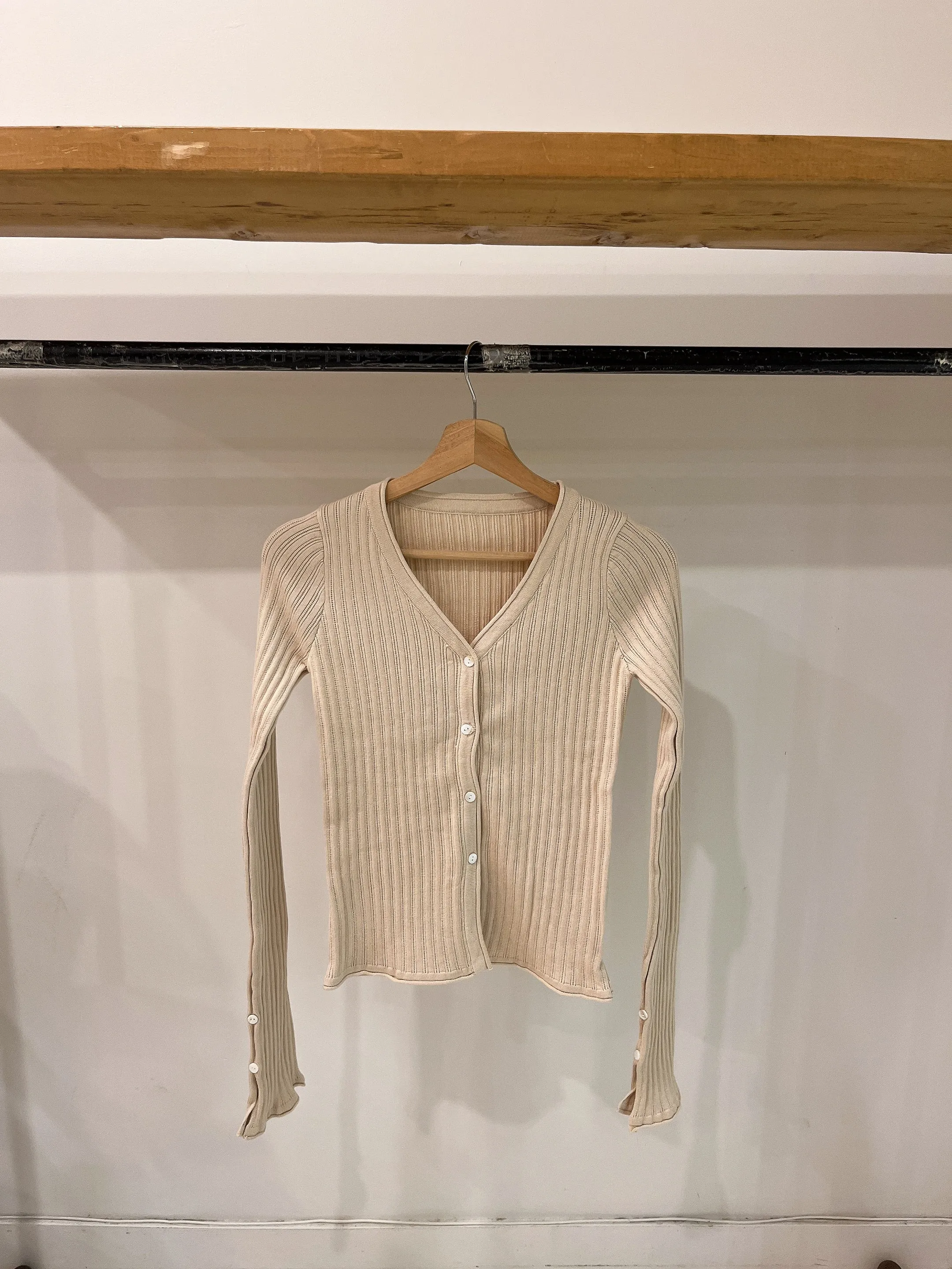 PERRIO Ribbed cardigan