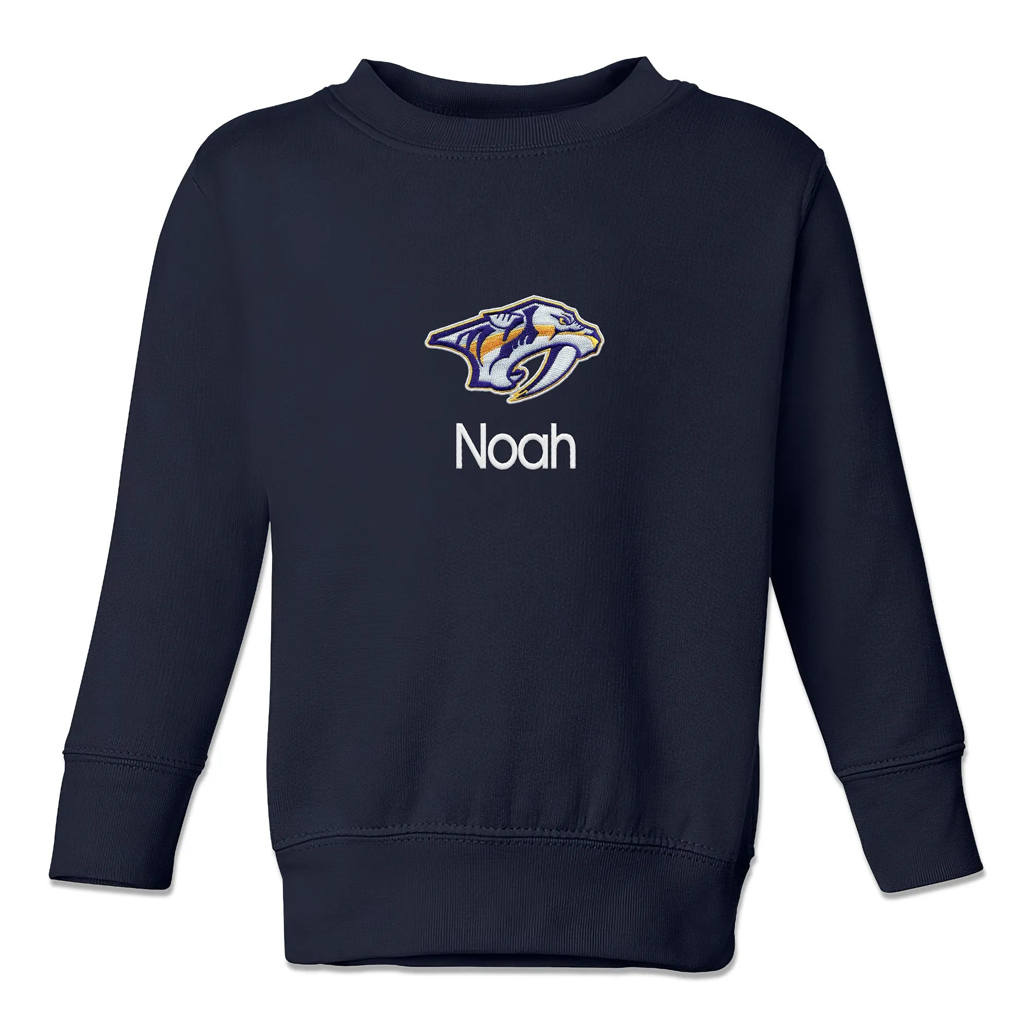 Personalized Nashville Predators Toddler Crewneck Sweatshirt