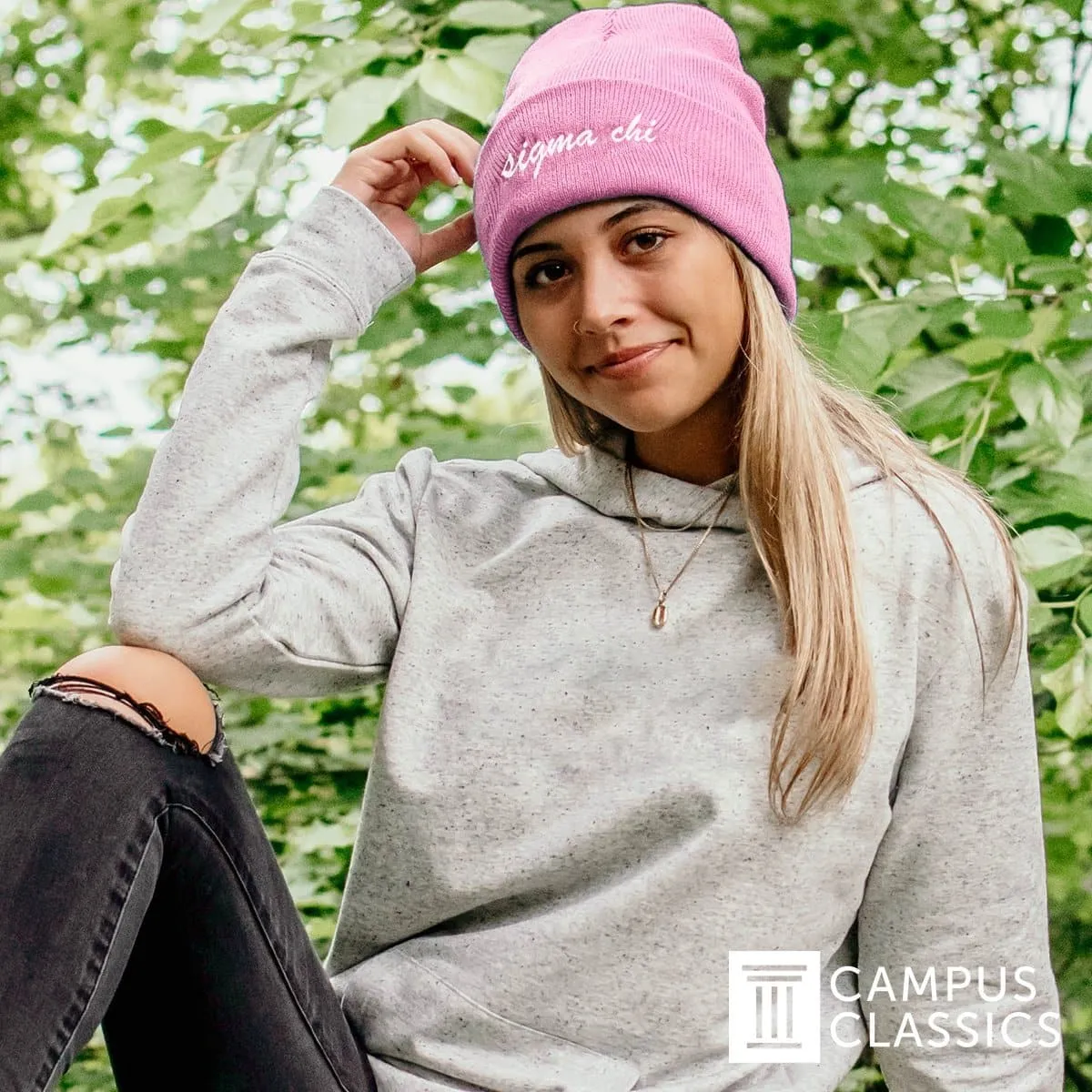 Phi Delt Pink Sweetheart Beanie