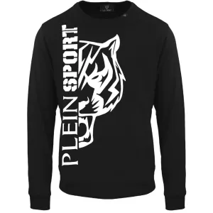 Philipp Plein Sport Large Tiger Logo Black Jumper