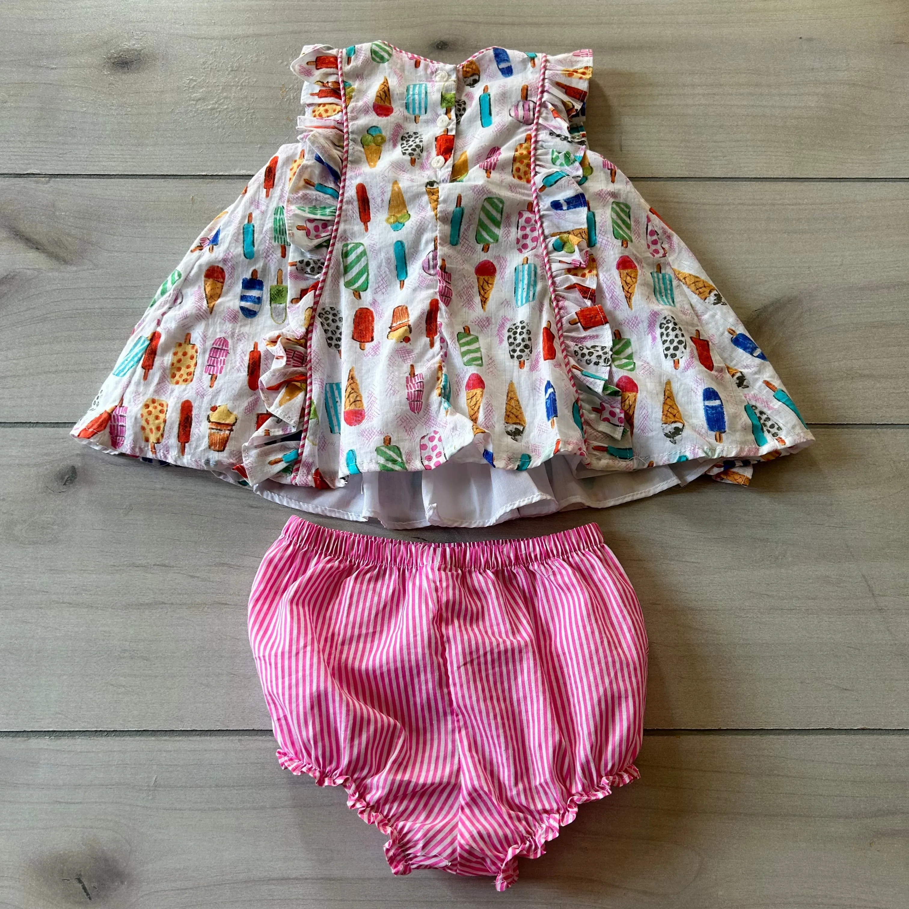 Pippa & Julie Ice Cream Dress & Bloomer