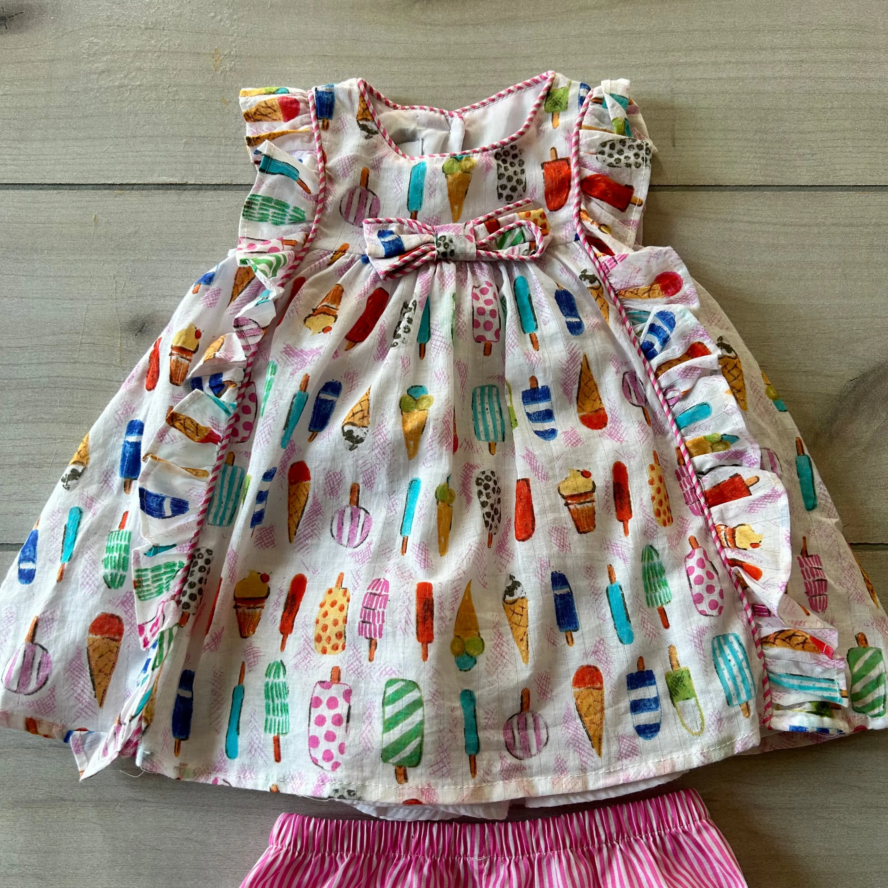 Pippa & Julie Ice Cream Dress & Bloomer