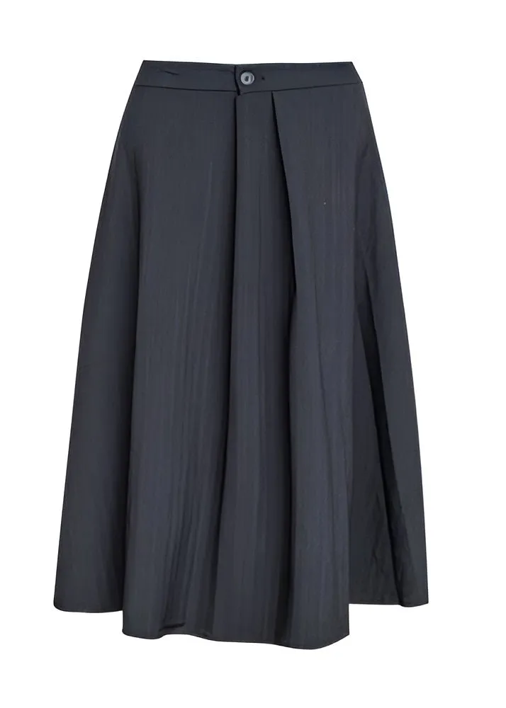 PLEATED LARGE HEM SKIRT