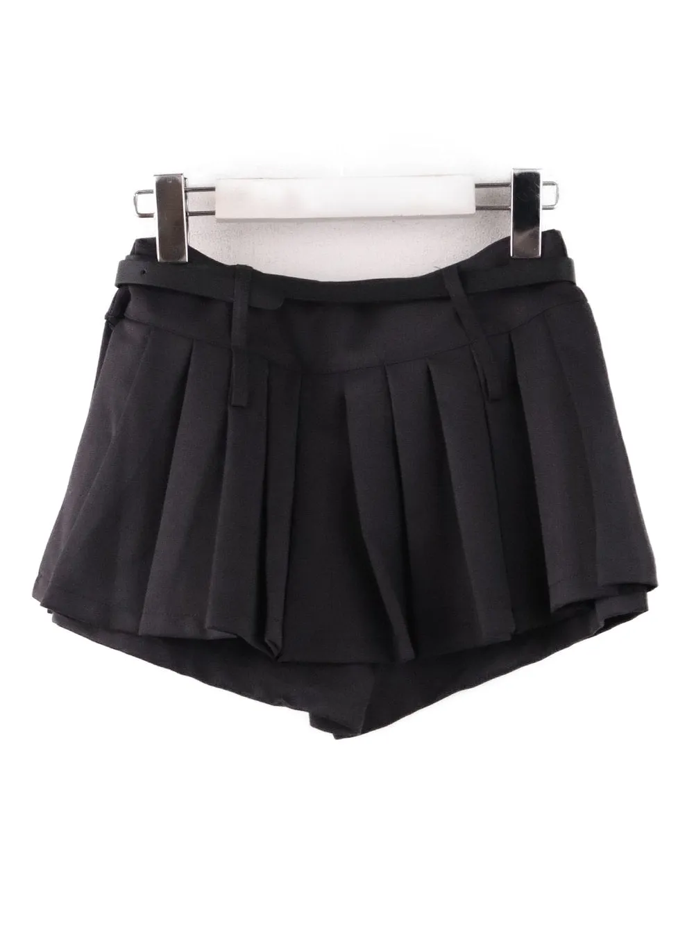 Pleated Mini Skirt with Belt IF408