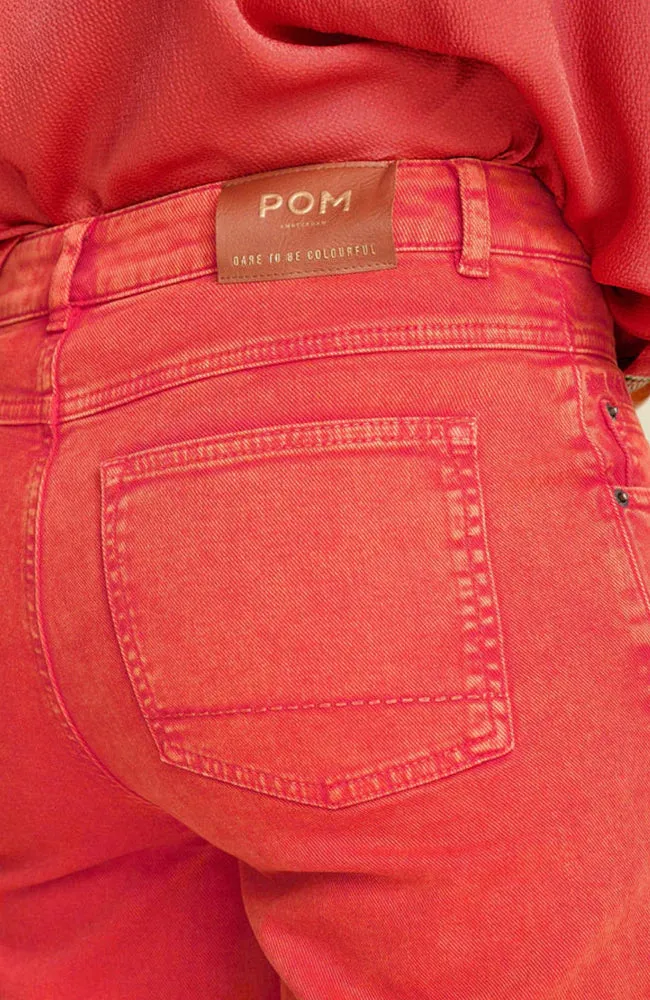 POM Amsterdam - Wide Leg Jeans Baked Red