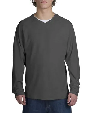 Port Authority - Rib Fleece V-Neck Sweatshirt.  F208