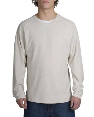 Port Authority - Rib Fleece V-Neck Sweatshirt.  F208