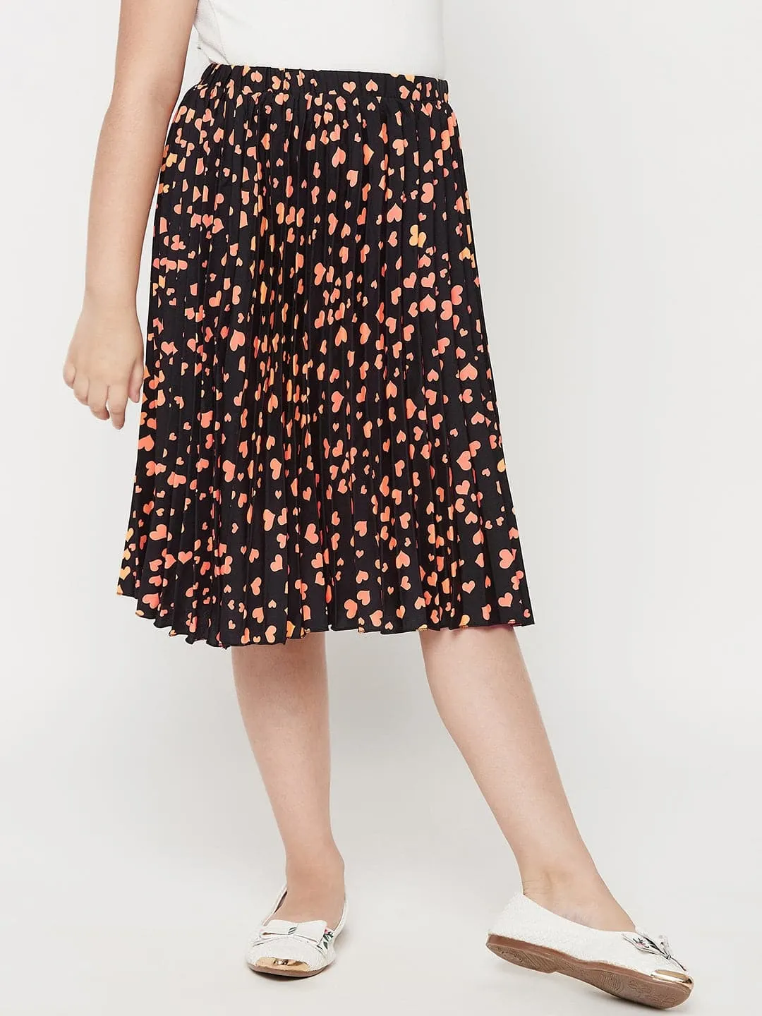 Printed Pleated Skirt for Girls