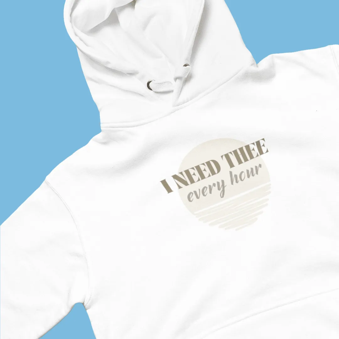 "Hour by Hour" Hoodie - White/Beige