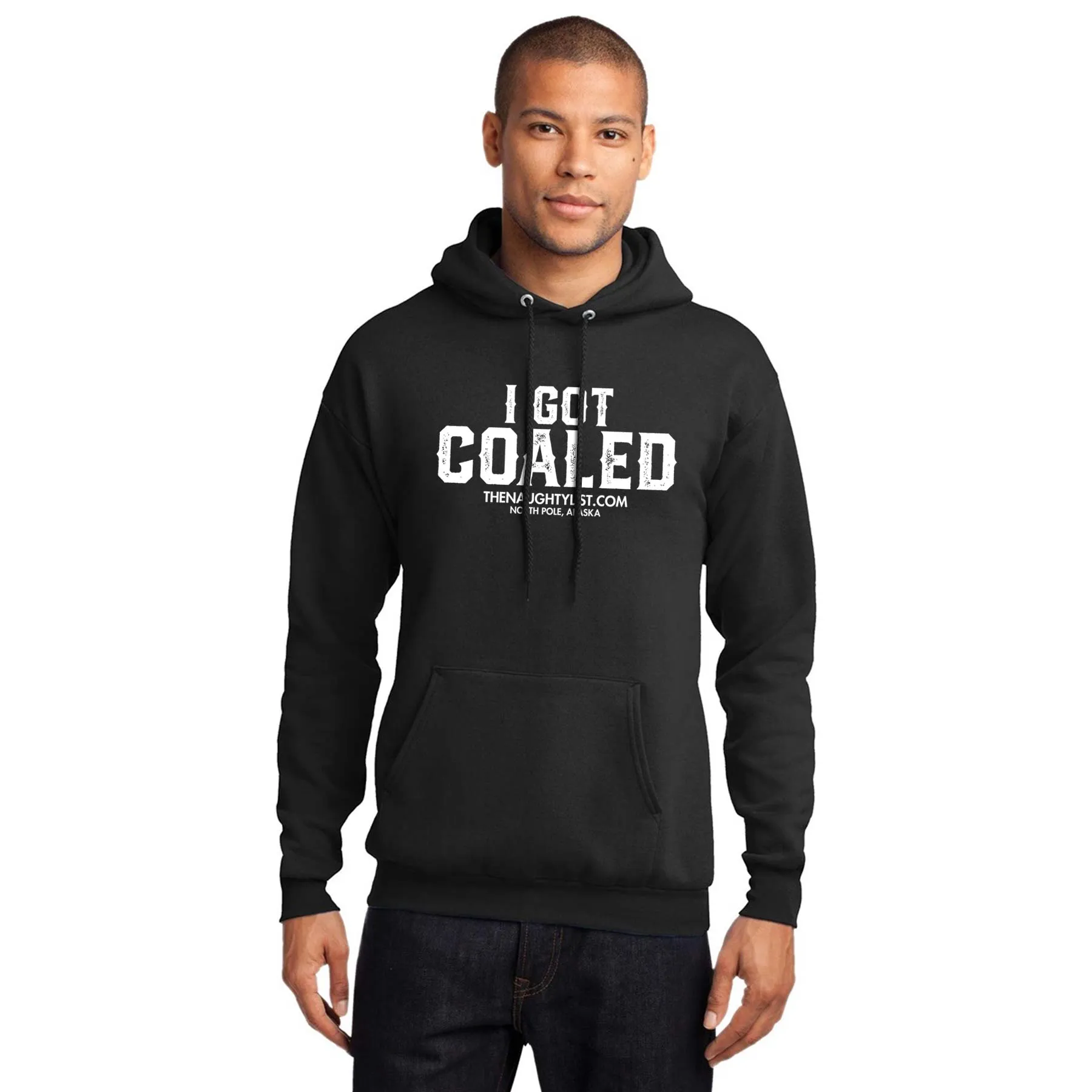 "I Got Coaled" Adult Hooded Fleece Pullover