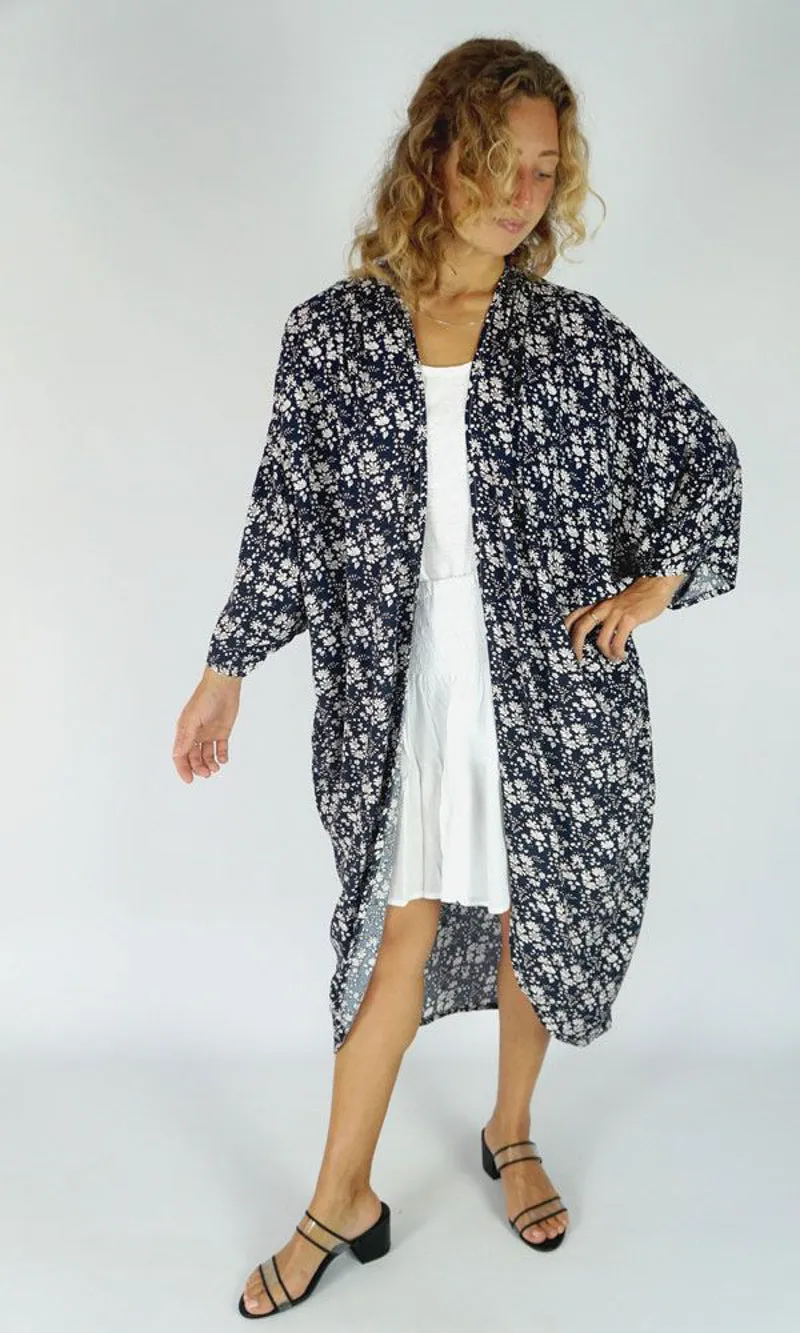 Rayon Cape Long Blossom, More Colours