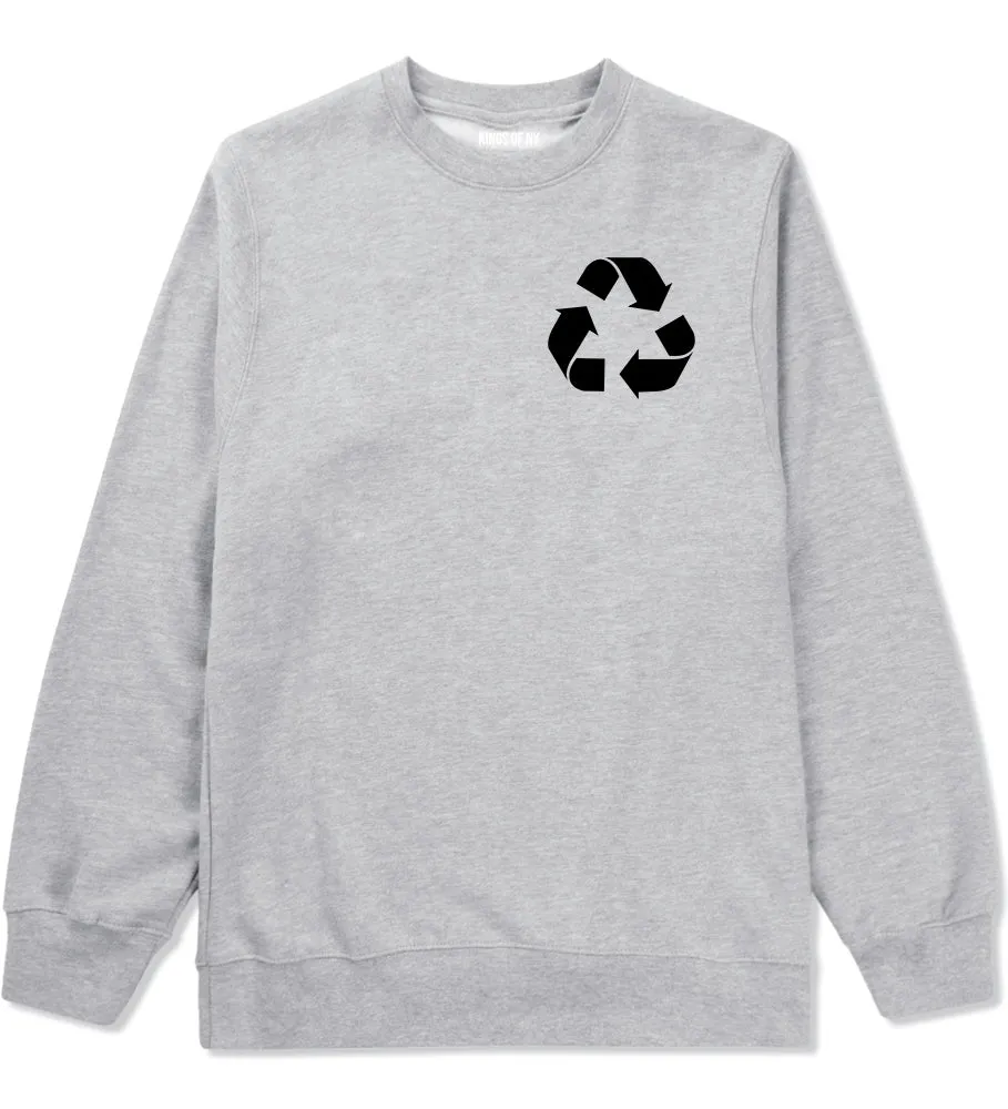 Recylce Logo Chest Mens Crewneck Sweatshirt