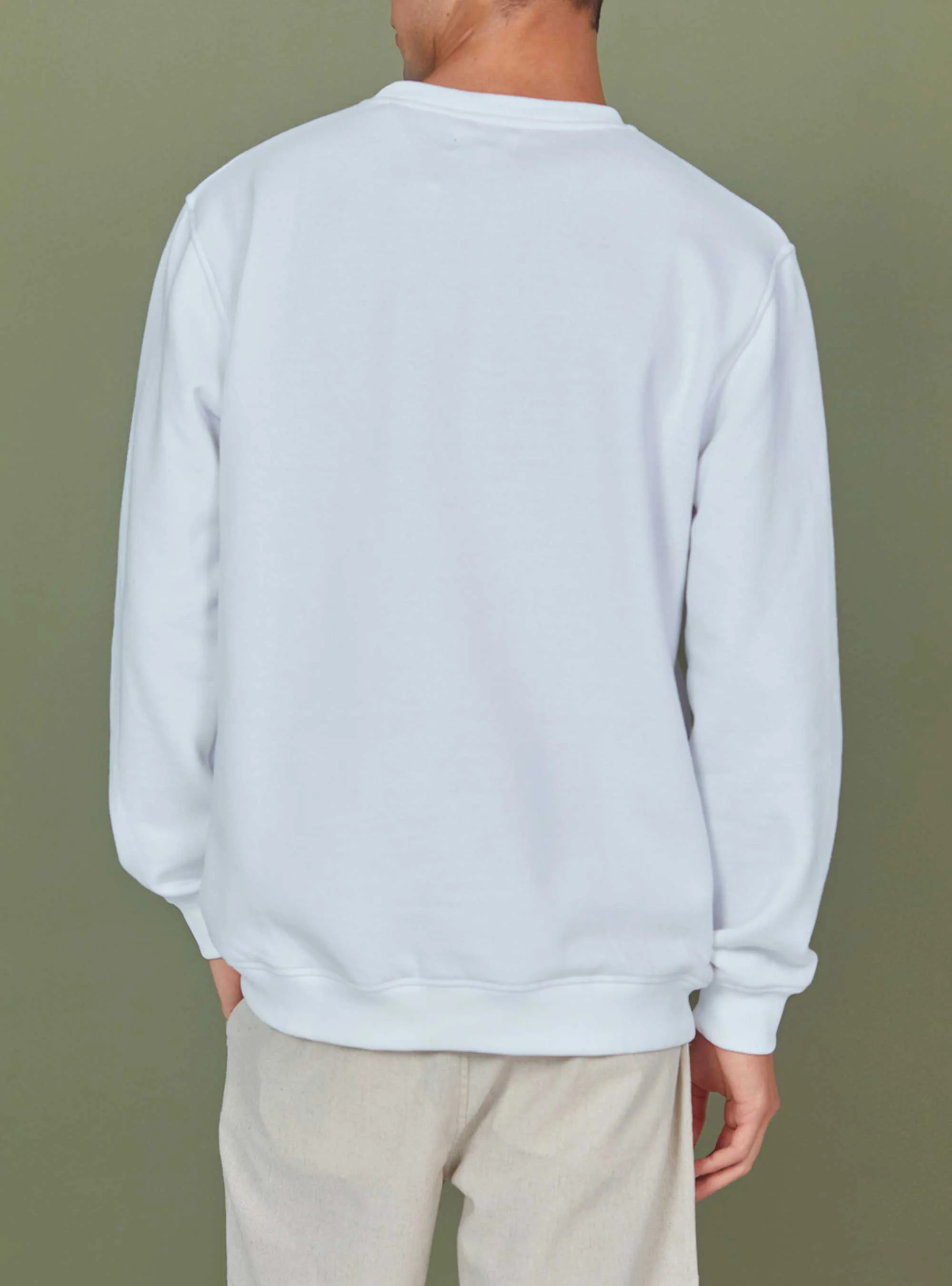 REGULAR SWEATSHIRT WITH FRONT PRINT