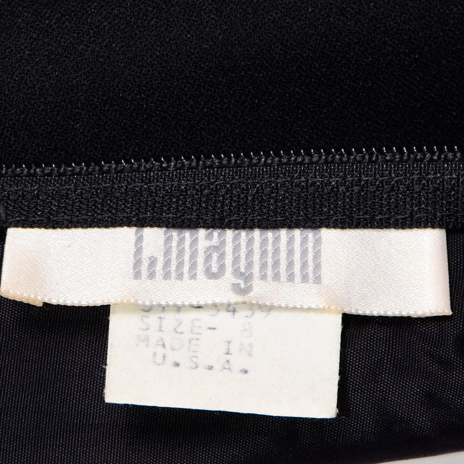 RESERVED // I Magnin Vintage Black Trapeze Tent Dress With Feather Hem