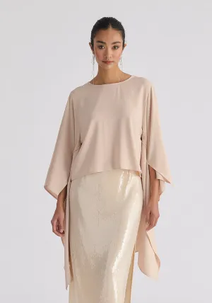 Round Neck Cape Top